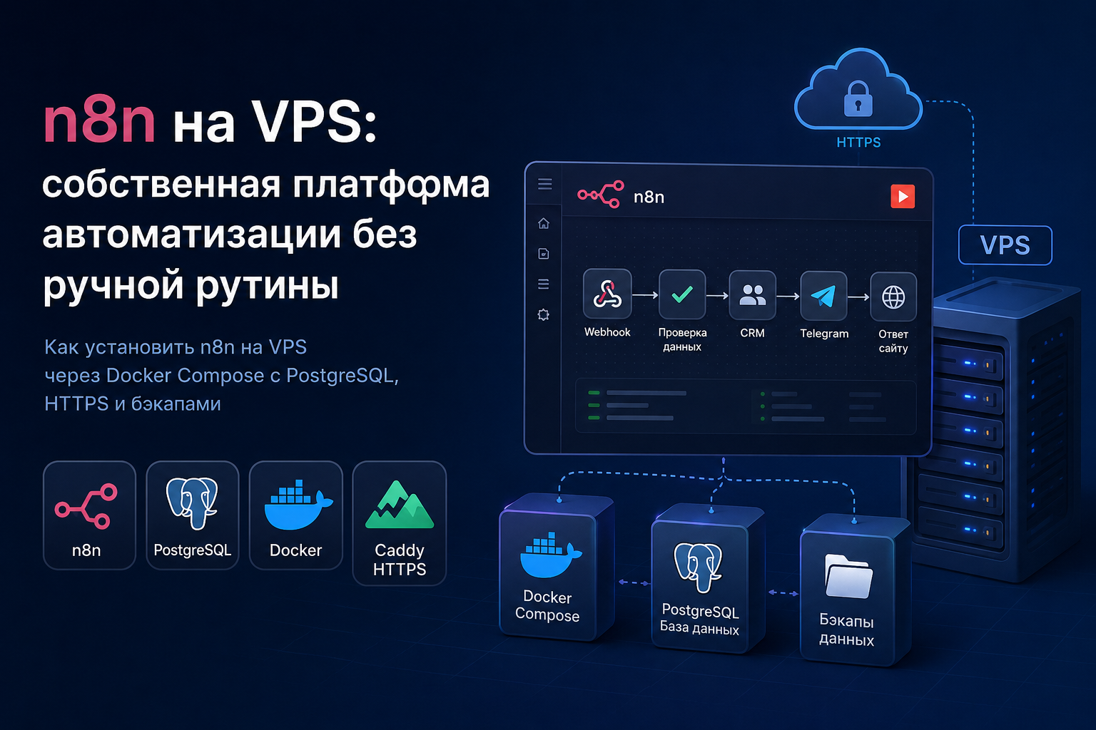 n8n: что это и как установить на VPS через Docker Compose