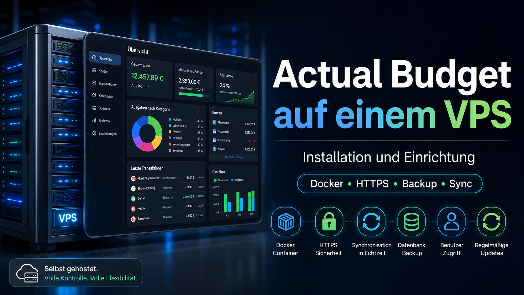 Actual Budget auf einem VPS: persönliche Budgetplanung installieren und einrichten