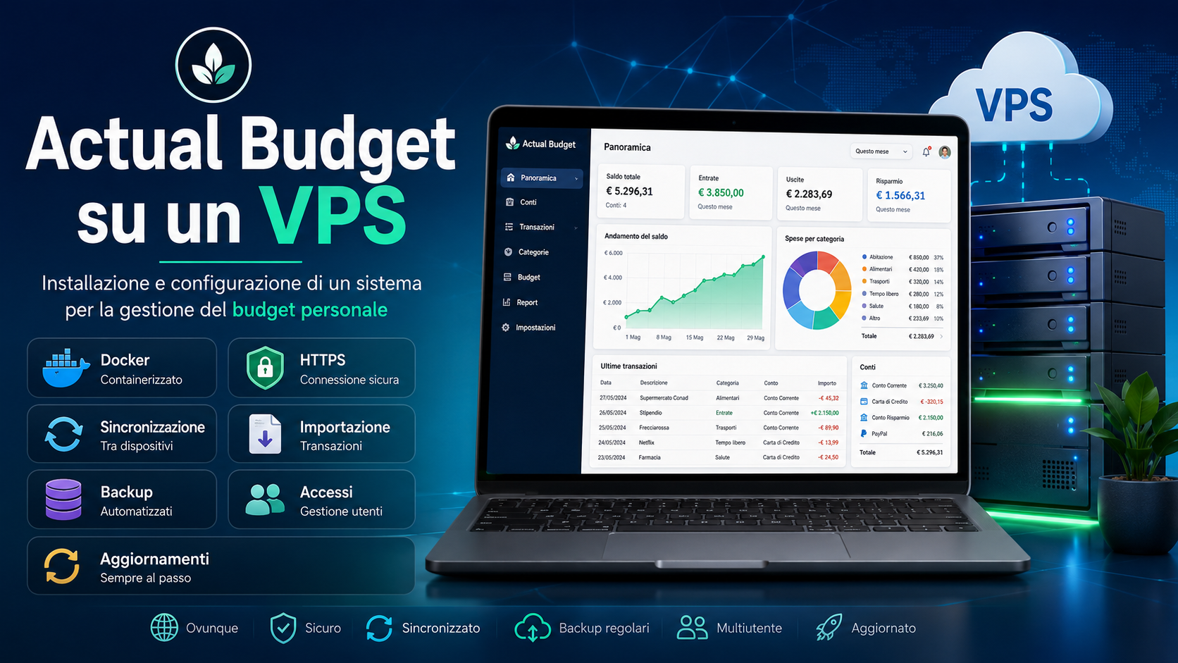 Actual Budget su VPS: installazione e configurazione del budget personale