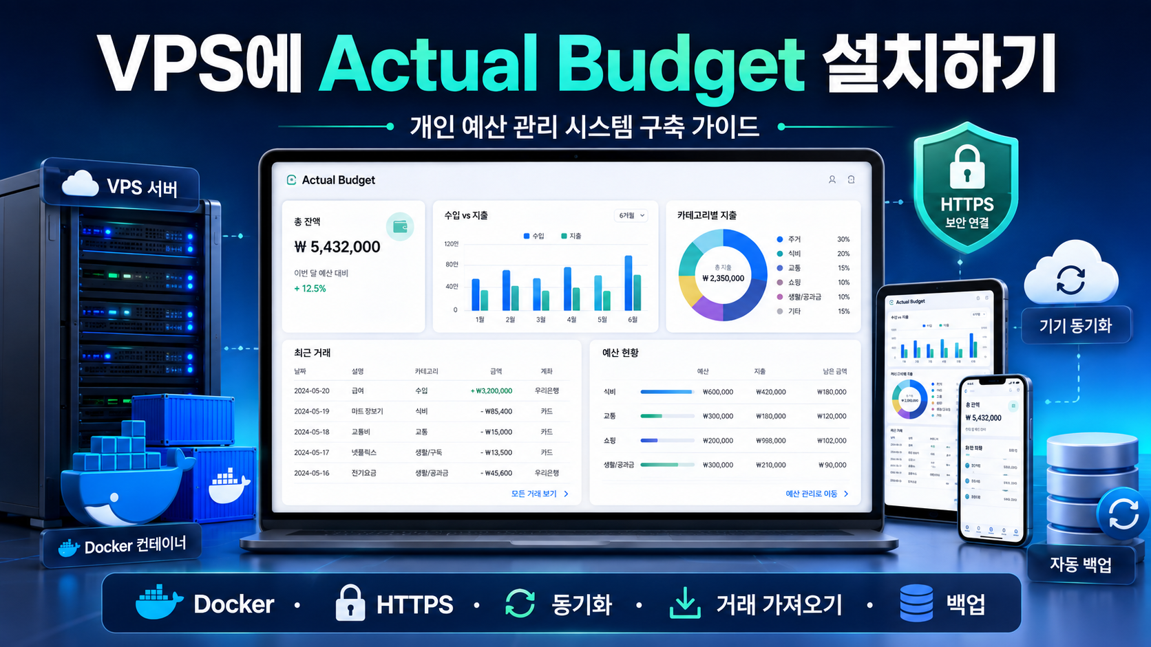 VPS에 Actual Budget 설치 및 개인 예산 설정하기