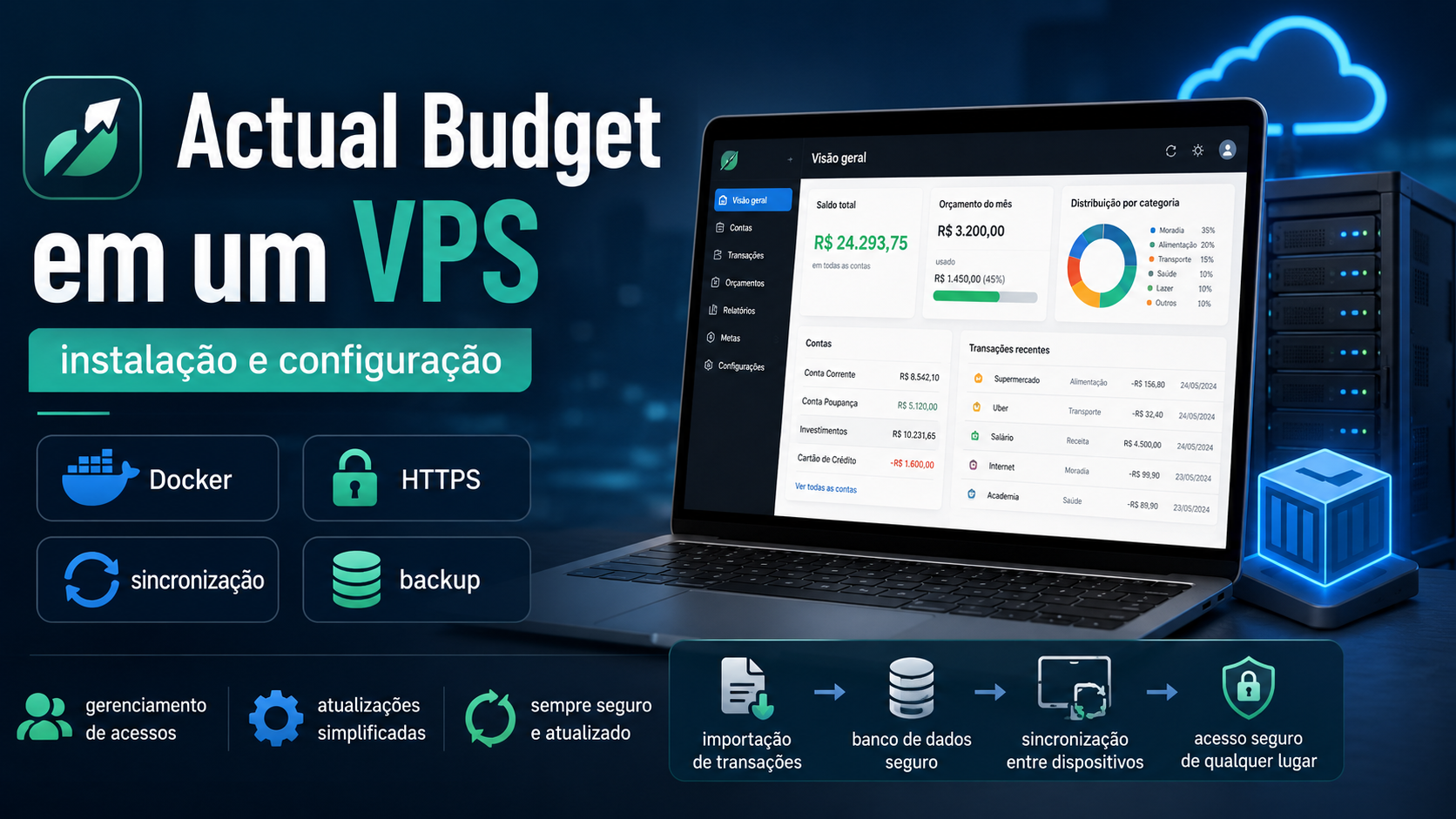 Actual Budget em VPS: instalação e configuração do orçamento pessoal