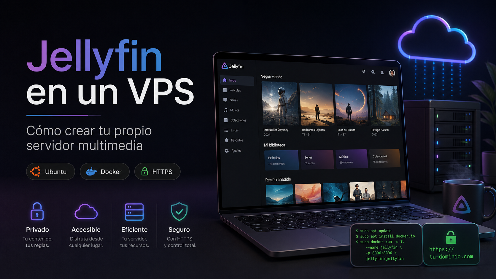 Jellyfin en un VPS: instala tu propio servidor multimedia