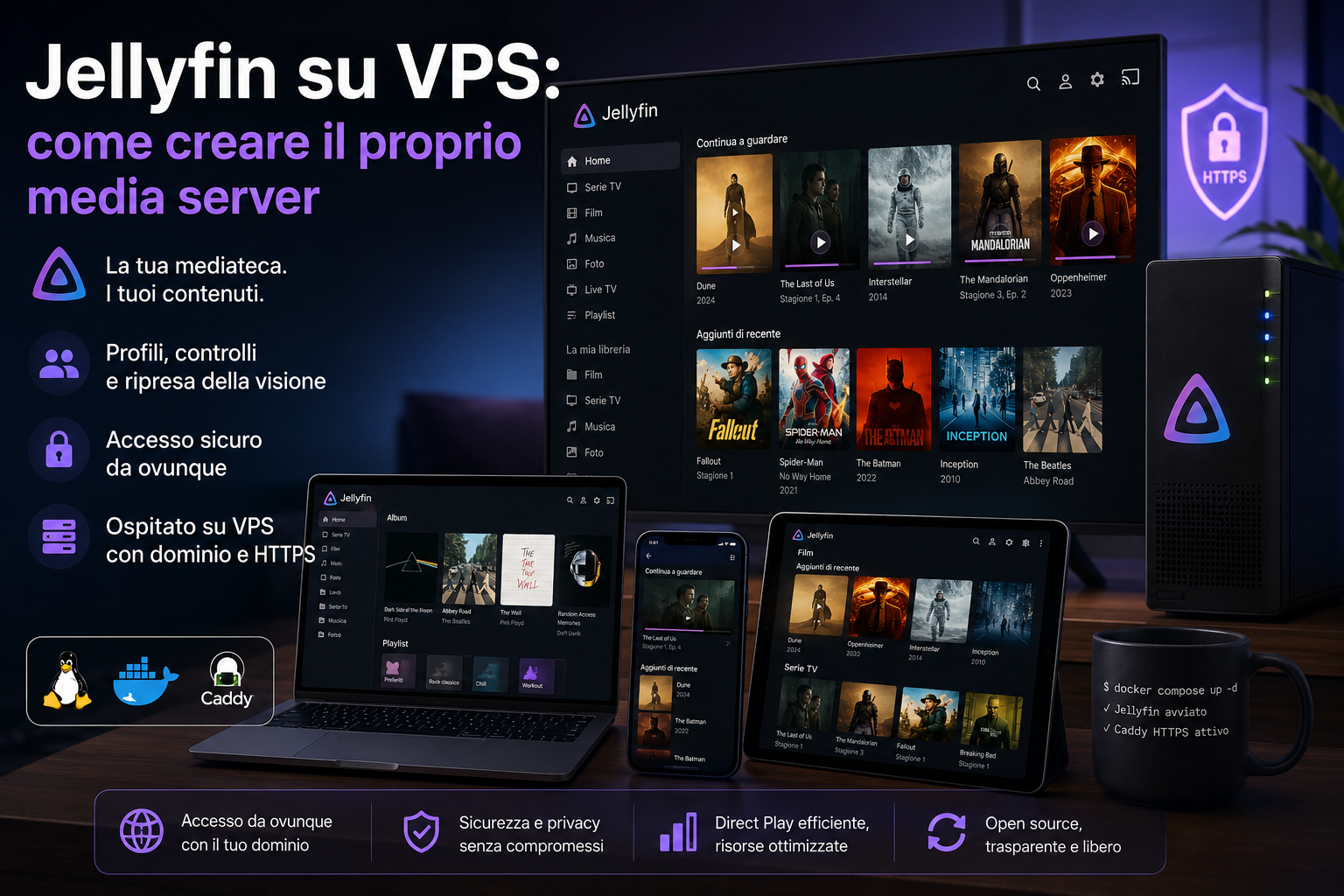 Jellyfin su VPS: installare il proprio media server