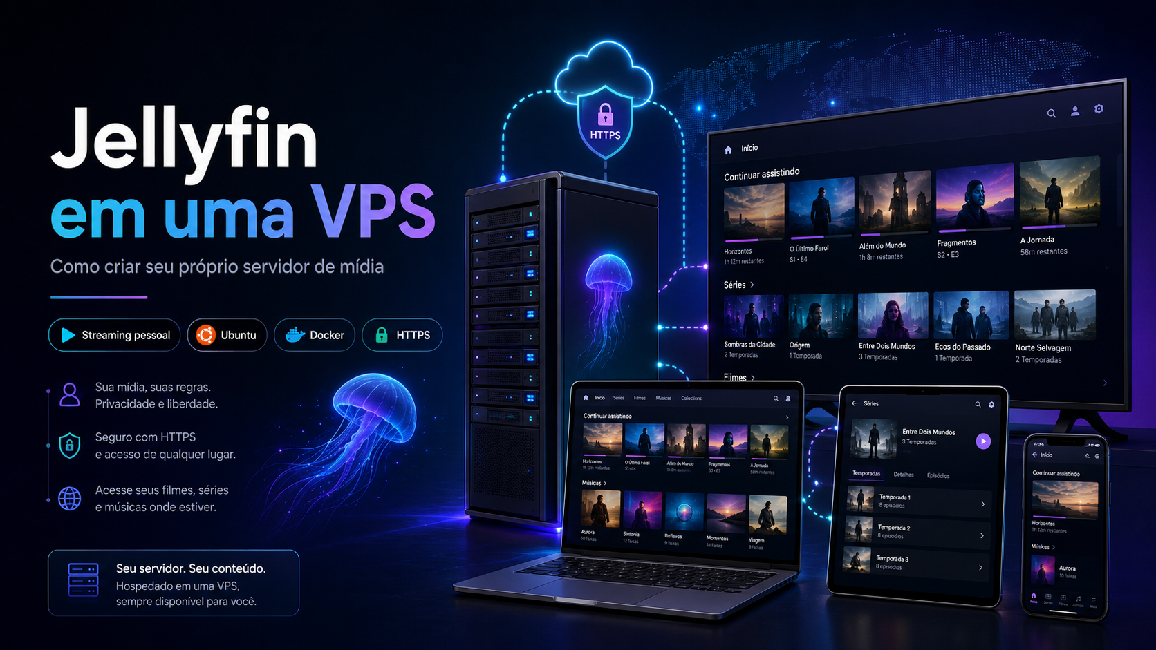 Jellyfin em uma VPS: instale seu próprio servidor de mídia