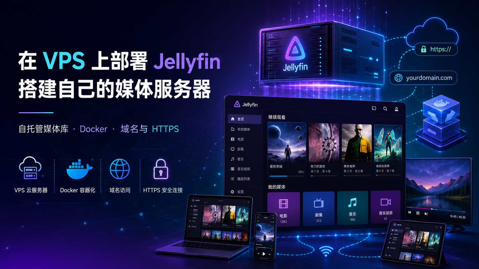 在 VPS 上部署 Jellyfin:搭建自己的媒体服务器