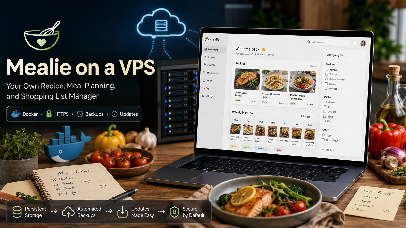 Mealie on a VPS: Your Own Recipe, Meal Planning, and Shopping List Manager