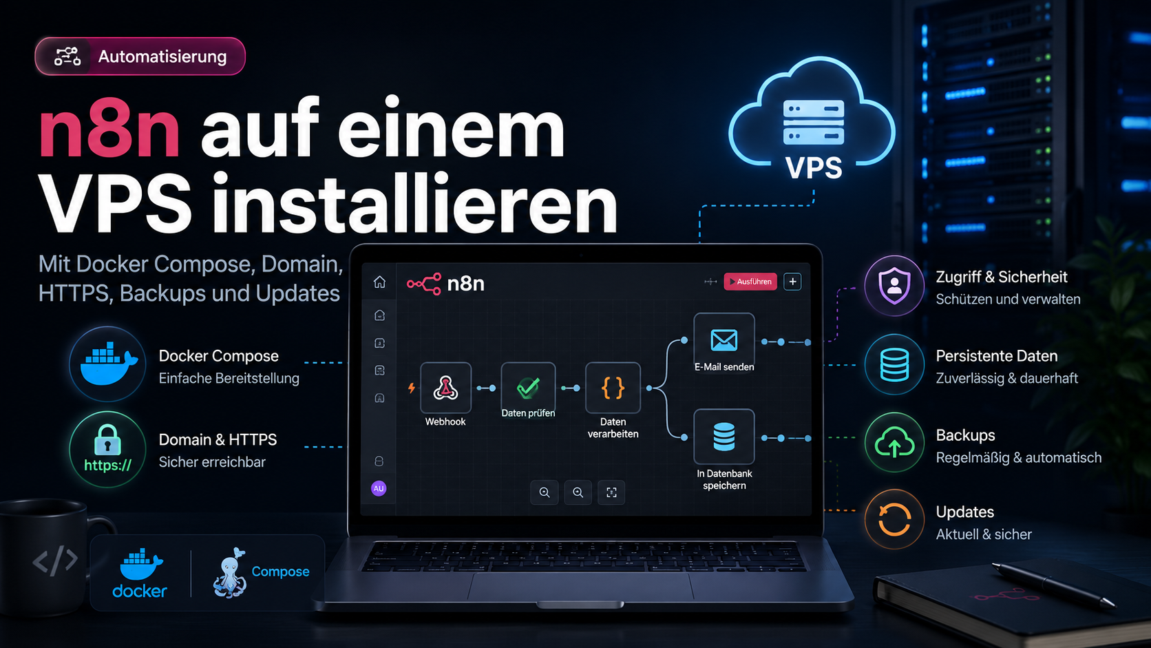 n8n: Was es ist und wie man es mit Docker Compose auf einem VPS installiert