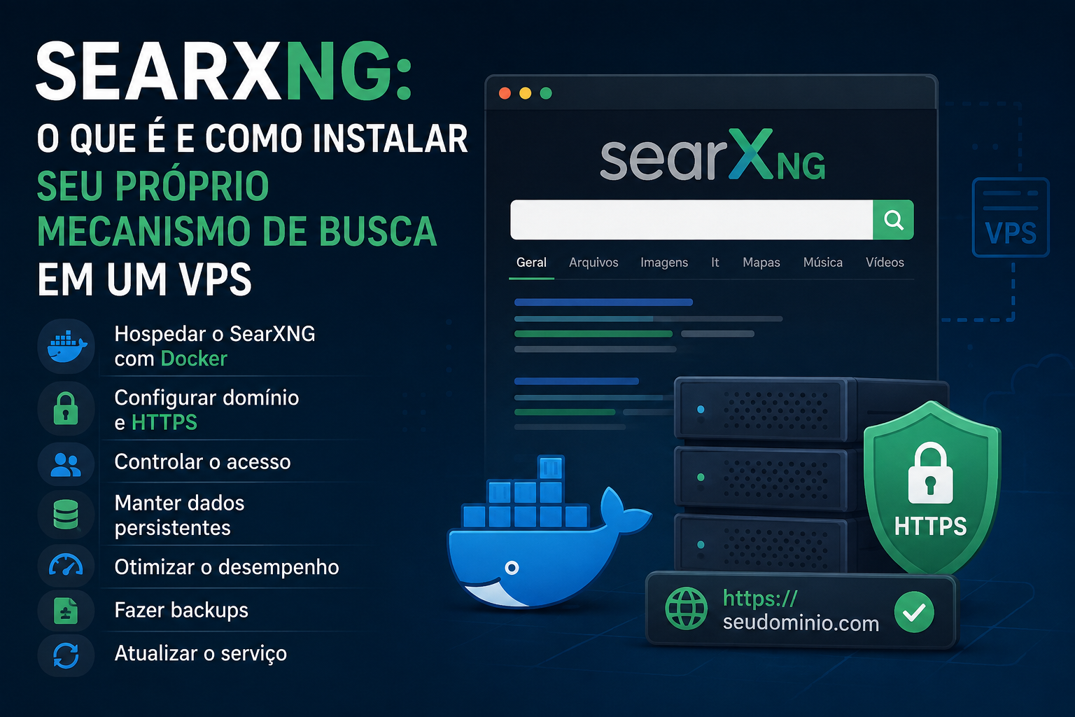 SearXNG: o que é e como instalar seu próprio mecanismo de busca em um VPS