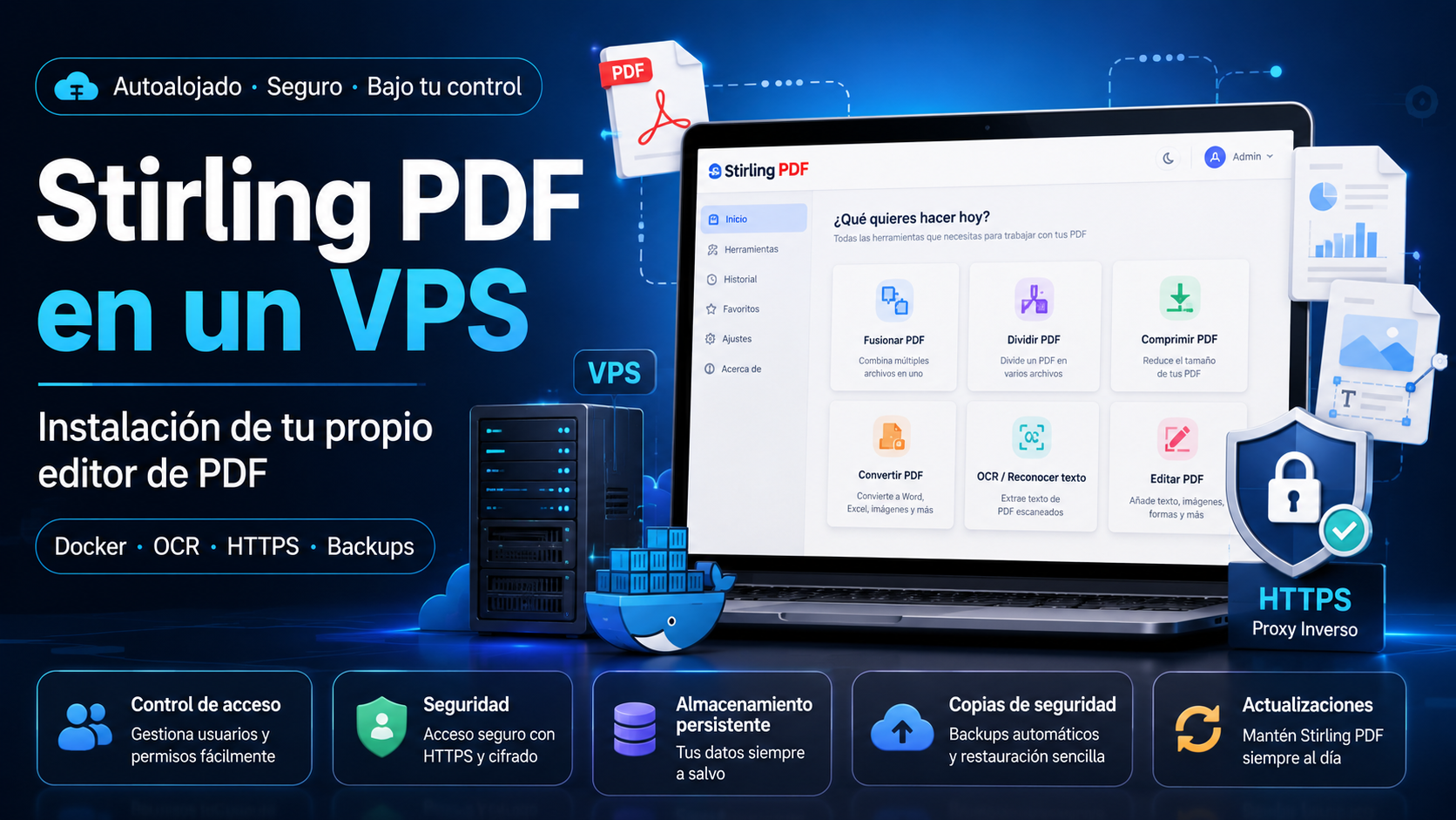 Stirling PDF en un VPS: instalación de tu propio editor de PDF