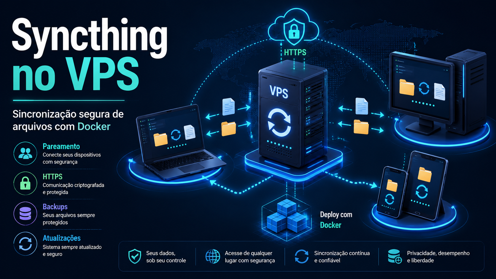 Syncthing: o que é e como configurar a sincronização de arquivos em um VPS