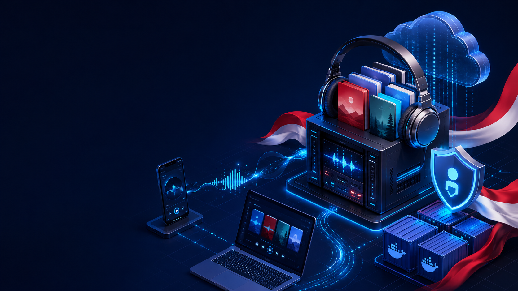 Audiobookshelf di VPS: perpustakaan audiobook dan podcast milik sendiri