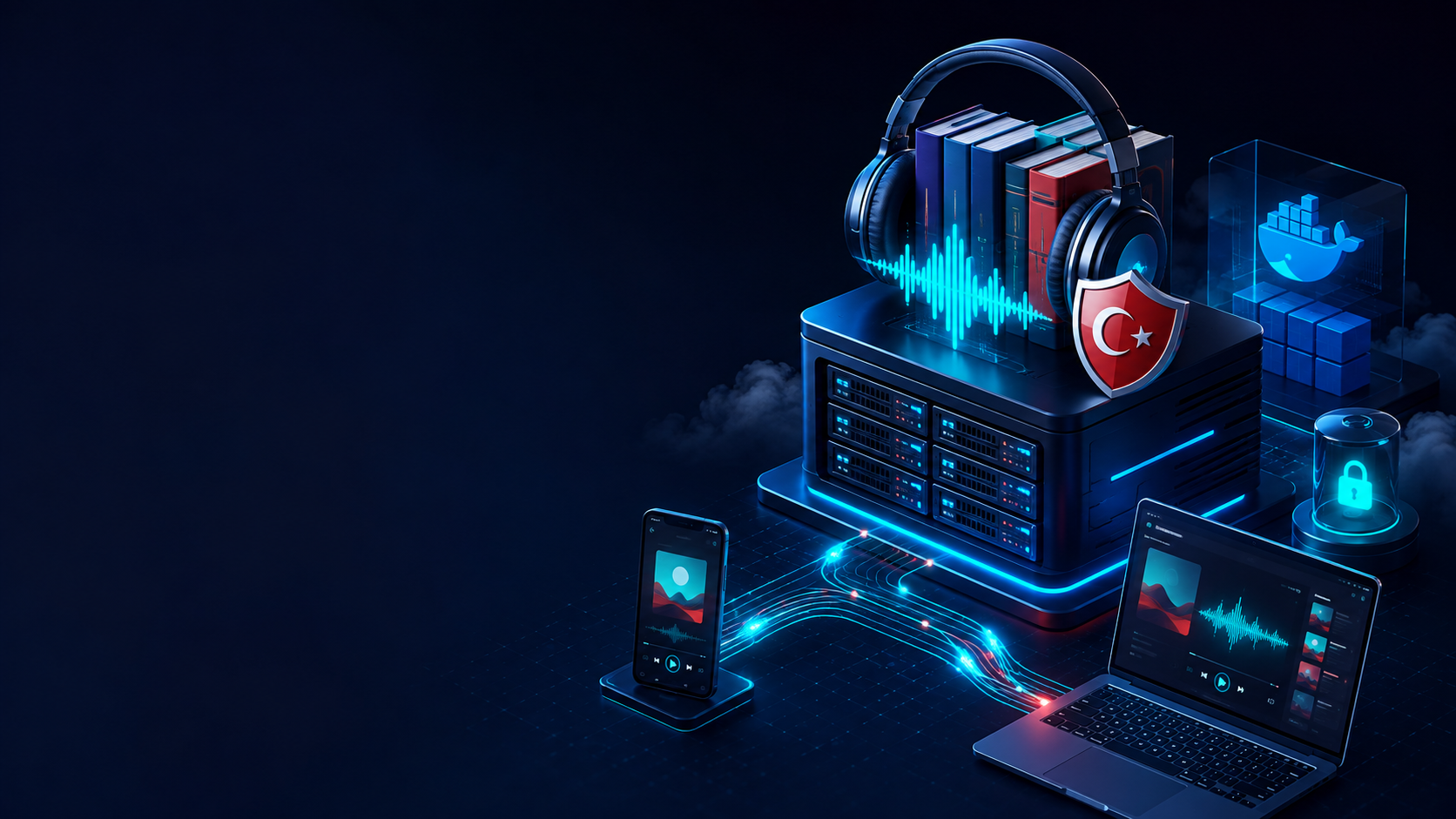 VPS üzerinde Audiobookshelf: kendi sesli kitap ve podcast kütüphaneniz