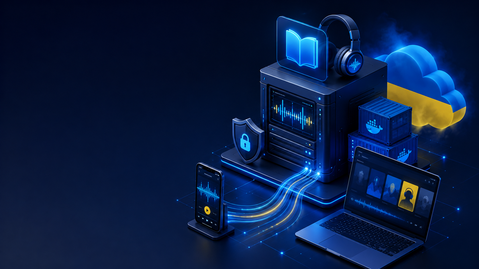 Audiobookshelf на VPS: власна бібліотека аудіокниг і подкастів