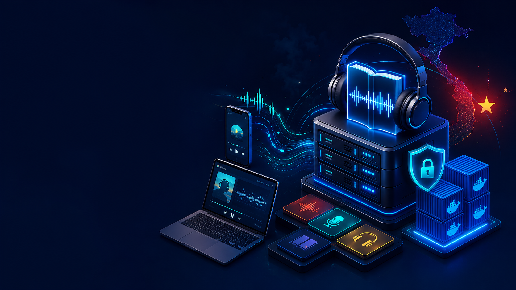 Audiobookshelf trên VPS: thư viện sách nói và podcast của riêng bạn